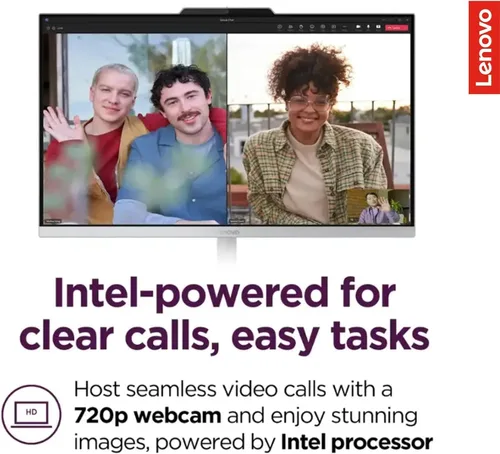 Vista 7 de Lenovo IdeaCentre Everyday Tasks - Computadora de escritorio Full HD de 24 pulgadas • Office 365 para la Web • Intel 4 núcleos • SSD de 256 GB • 16