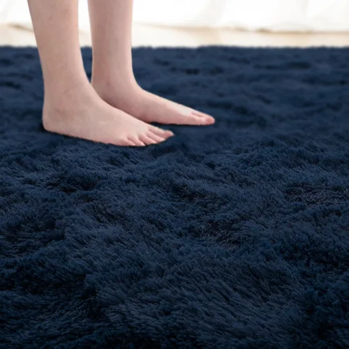 Vista 232 de Softlife Alfombra naranja para dormitorio, alfombra de felpa esponjosa para sala de estar para niñas, alfombra lanuda para niños, alfombra suave
