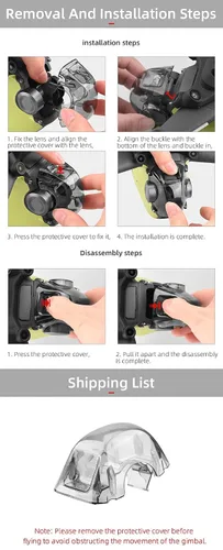 Vista 3 de BTG Gimbal Protector Camera Lens Cover Protector Compatible with DJI FPV Combo Drone Accessories