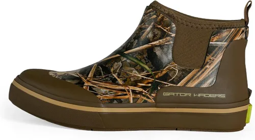 Vista 14 de Gator Waders Botas de Campamento para Hombre - Botas de Tobillo Impermeables Duraderas Antideslizantes Forradas de Neopreno para Acampar, Pescar