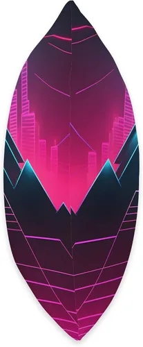Vista 2 de PP Accessories Retrowave 80s Vaporwave Synthwave Throw Pillow, 18x18, Multicolor
