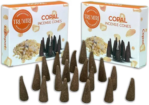 Vista 39 de TRUMIRI Incienso ámbar – Paquete de 20 conos (2 x 10) – Incienso de cono perfumado