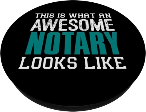 Vista 2 de Así es como se ve un notario impresionante Regalo divertido Notario PopSockets Standard PopGrip