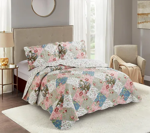 Vista 42 de Brilliant Sunshine Juego de edredón clásico de 2 piezas con 1 funda, reversible, suave y ligera, para todas las estaciones, individual, beige