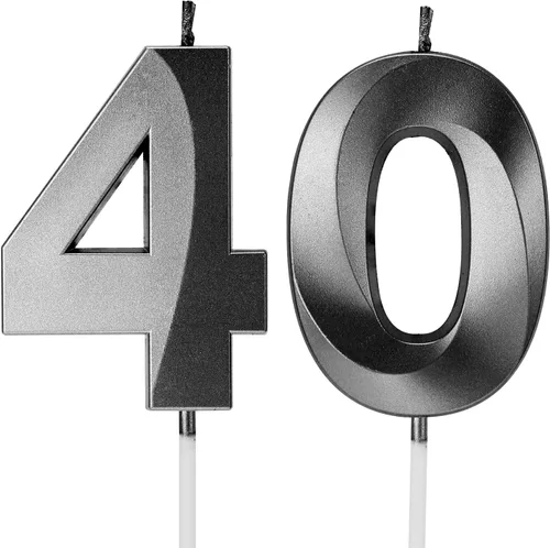 Vista 14 de Decoración para tarta de cumpleaños con número 1/2, medio año, 6 meses