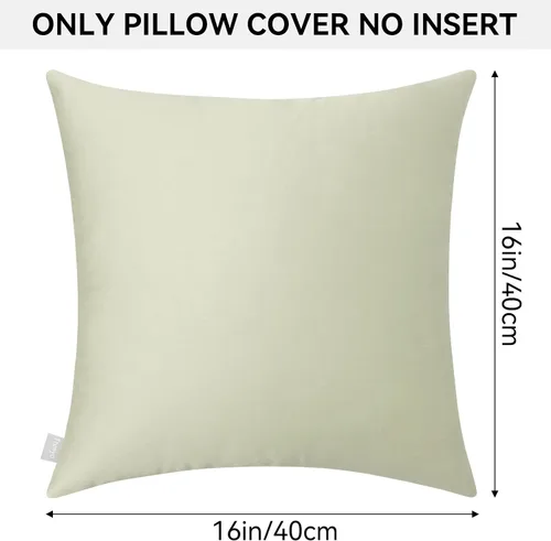 Vista 9 de Thmyo - Paquete de 2 fundas de almohada de algodón sólido decorativas cuadradas, fundas de almohada DIY, fundas de almohada en blanco