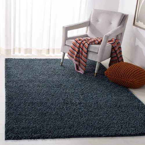 Vista 35 de SAFAVIEH Arizona Shag Collection ASG820A - Alfombra de pasillo, 2 pies 3 pulgadas x 6 pies, color crema, diseño sólido, no desprende pelusa y fácil