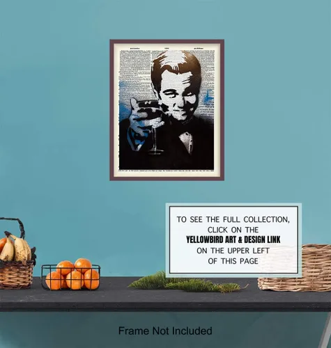 Vista 6 de Póster de Banksy Leonardo DiCaprio para pared, decoración única del hogar para bar, cocina, oficina, regalo de felicitación para celebración