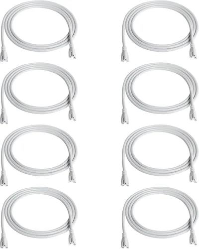 Vista 9 de Cables de extensión de 3 pies T5 T8 Cable de alimentación de cable de lámpara, conector LED de doble extremo hembra, cable de conexión de lámpara