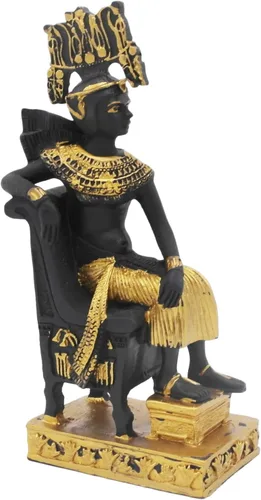Vista 8 de Anubis Antigua Egipto Acuario Decoraciones para Peces Tanque Decoración Reptil Tortuga Lagarto Araña Tanques Terrario Escultura Egipcia Figurina