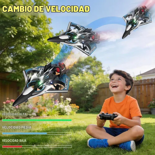 Vista 7 de Avión RC con spray frío y luz LED