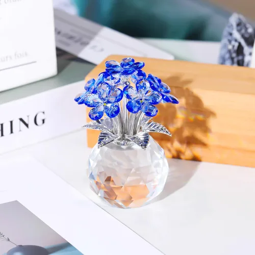 Vista 6 de Regalo de flores de cristal azul Forget Me Not Flower Gifts