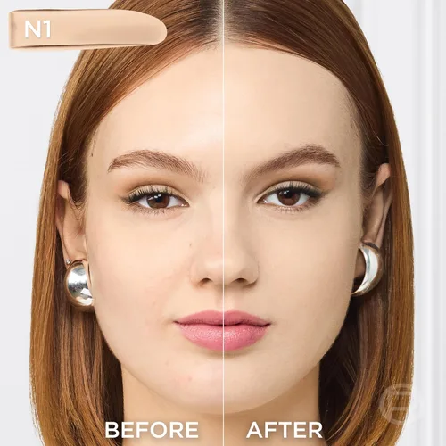 Vista 162 de L'Oreal Paris True Match - Base líquida supermezclable, maquillaje de base líquida de cobertura media, C0.5, ligero, 1 onza líquida