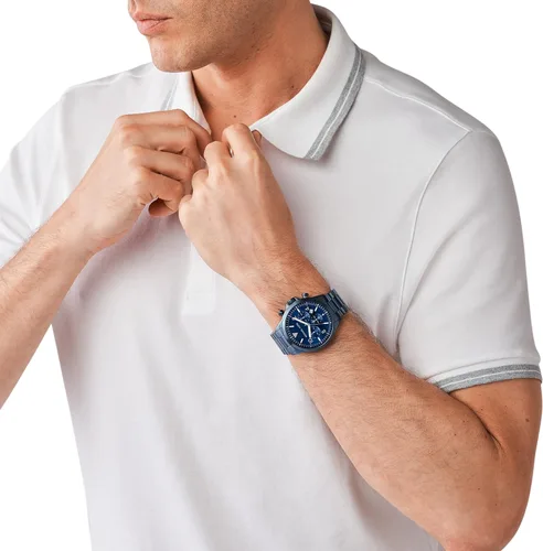 Vista 5 de Michael Kors Reloj cronógrafo de acero inoxidable Gage Reloj de silicona con cronógrafo de calibre