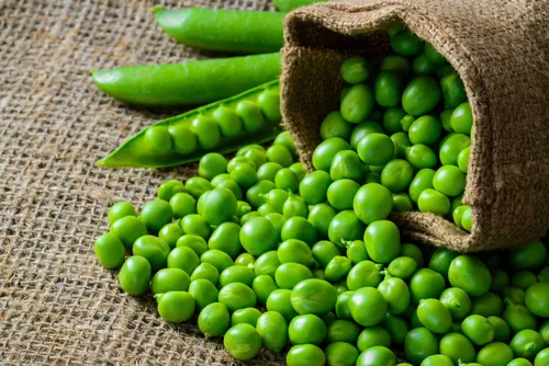 Vista 6 de Guisantes verdes divididos, 12 onzas, verificados sin OMG, secos, veganos, kosher, a granel. Fácil de cocinar. Rico en proteínas, fibra, minerales