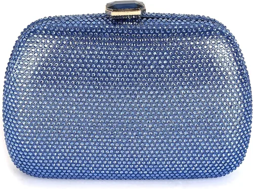 Vista 2 de RAPENG Bolso de noche para mujer con diamantes de imitación con purpurina para boda novia cóctel fiesta baile de graduación