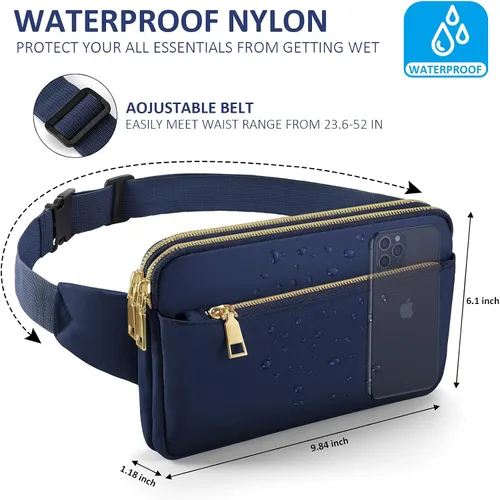 Vista 5 de CXWMZY Riñoneras para mujeres y hombres, niñas, niños, adolescentes, a la moda, bolsa de cintura de moda, linda riñonera casual para Disney, viajes