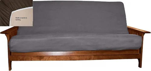 Vista 17 de OctoRose Funda de futón ajustable, de fácil ajuste, de 39 x 75 + 8 pulgadas, tamaño individual, color verde, funda de colchón de microgamuza
