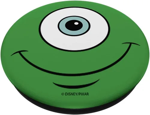 Vista 2 de Disney Pixar Monsters Inc. Mike Wazowski Eye Ball PopSockets PopGrip: agarre intercambiable para teléfonos y tabletas