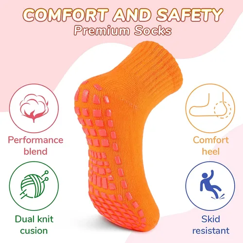 Vista 2 de 7 pares de calcetines antideslizantes para niños