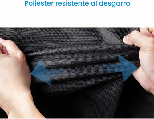 Vista 7 de Cubierta para tanque de propano Unicook 20lb, cubierta impermeable resistente para uso en exteriores para cilindro de gas con cordones ajustables