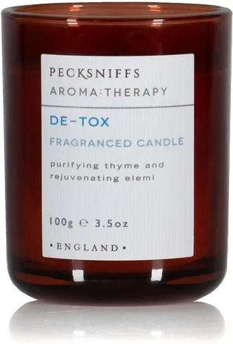 Vista 32 de Pecksniffs - Vela perfumada de ámbar negro y madera Oud 1 mecha, 6.49 onzas