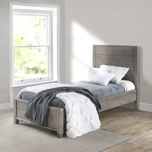 Vista 10 de Camaflexi Cama con plataforma Baja (individual, marrón)