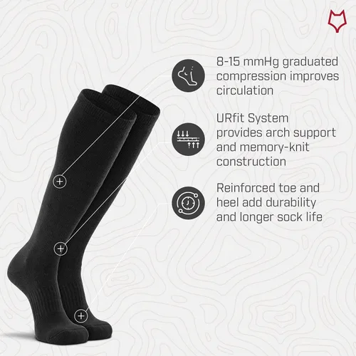 Vista 3 de Fox River - Calcetines para hombre con flujo de aire mejorado y máxima comodidad
