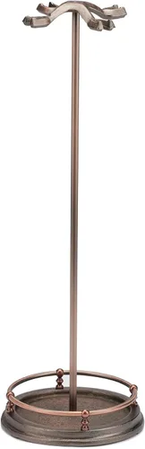 Vista 3 de UniFlame, Juego de herramientas para chimenea de bronce veneciano de 5 piezas con asas de bola Ball Handles
