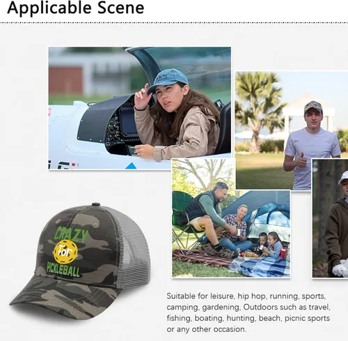 Vista 8 de Caps Crazy for Pickleball Dad Hats, Vintage Dad Hats for Women