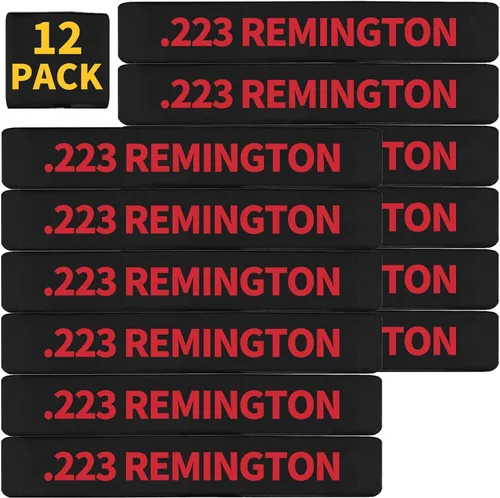 Vista 7 de Paquete de 12 bandas de marcado Miaozhun .223 Remington Magazine .223 para identificación de calibre de revista