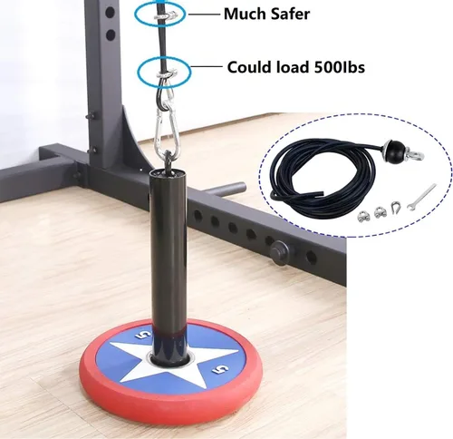 Vista 5 de Cable de Polea de Fitness Ajustable, Accesorios de Máquina de Cable de Repuesto, Accesorios de Polea de Cable para Gimnasio - Cable de Alambre