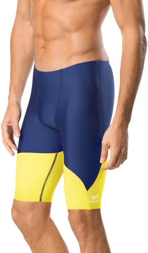 Vista 27 de Speedo Endurance+ - Traje de baño para hombre con colores del equipo empalmados chispa negro/azul