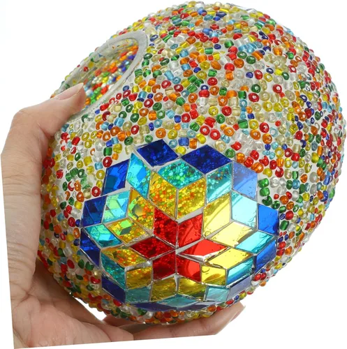Vista 9 de DOITOOL Elegante pantalla decorativa para el hogar, pantalla de cristal de reemplazo para lámparas de mosaico, cubierta de lámpara de mesa de diseño