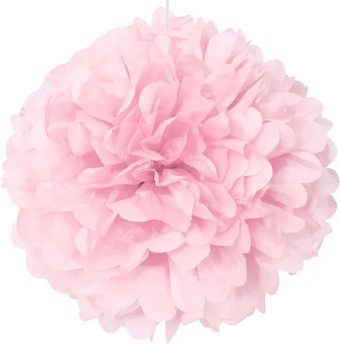 Vista 7 de Pompón de papel de seda color negro, de 16 pulgadas., talla única , Negro