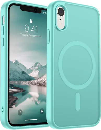 Vista 75 de SUPFINE Funda magnética para iPhone 11 Pro Max (compatible con MagSafe) (protección contra caídas de grado militar), delgada, translúcida mate, a
