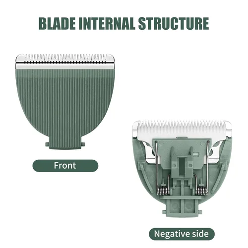 Vista 3 de Paquete de 3 cuchillas para recortadora de cabello Meridian, cuchillas de repuesto de cerámica higiénicas compatibles con Meridian Body Trimmer
