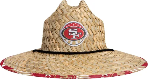 Vista 2 de FOCO - Sombrero de paja con logotipo de equipo universitario de NCAA y estampado floral para hombre Americana