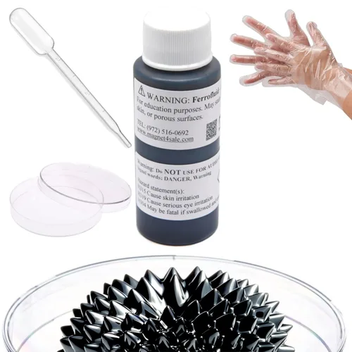 Vista 6 de Ferrofluido magnético CMS Magnetics de 0,5 fl oz o más para proyectos de ciencia o diversión