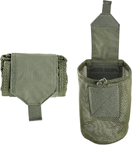 Vista 11 de SABADO Bolsa táctica Molle de malla de malla para cinturón con cordón, plegable, flexible, duradera, con gancho y bucle, se despliega con una