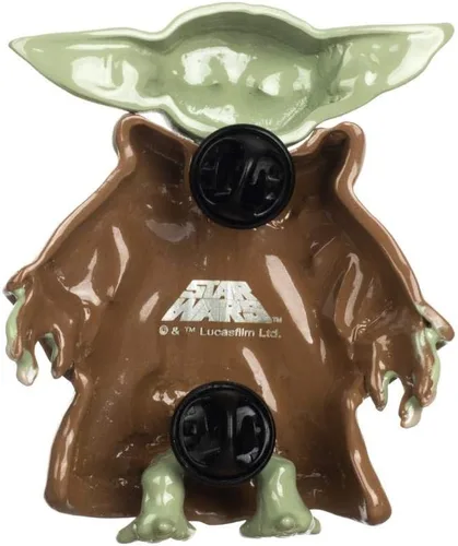 Vista 2 de Star Wars Mandalorian Baby Yoda - Pin de solapa coleccionable en 3D, Mandaloriano