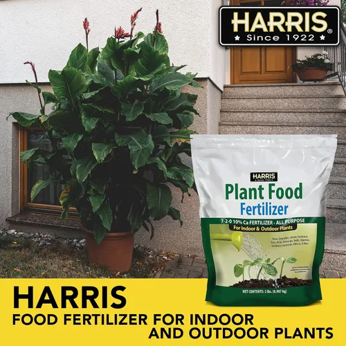 Vista 2 de Harris Fertilizante alimenticio prémium para plantas, promueve el crecimiento vigoroso de plantas de interior y exterior, 2 libras