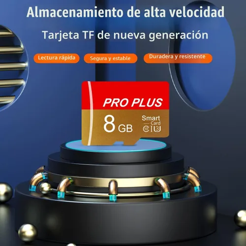 Vista 4 de Paquete de 2 tarjetas TF de 8GB con adaptador, tarjeta de memoria de alta velocidad, UHS-I C10 A1 tarjeta TF de memoria para tablet/teléfono