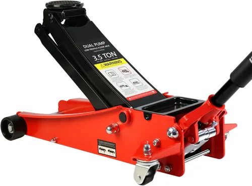 Vista 16 de SSLine Gato hidráulico portátil de 2 toneladas de piso para automóvil, gato hidráulico de acero resistente, para SUV Coupe, gato de piso de carreras