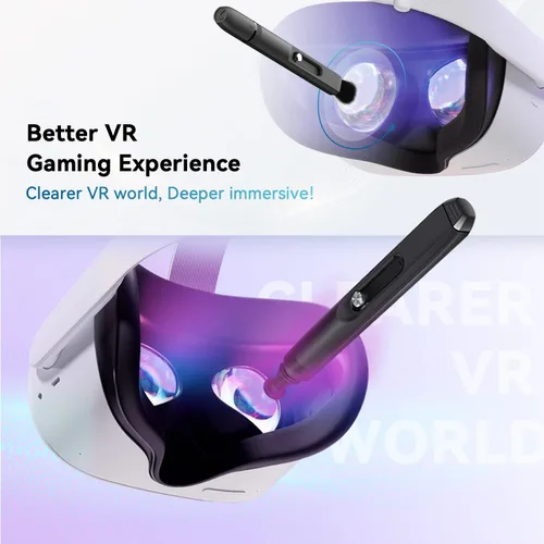 Vista 4 de Lápiz de limpieza de lentes compatible con MetaOculus Quest 12Pro lente óptica de polvo y limpieza de huellas dactilares para HTC VivePro índice
