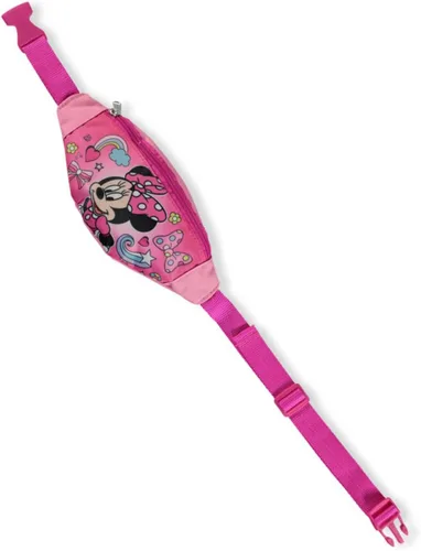 Vista 2 de Riñonera Minnie Mouse Little Girl - Riñonera para teléfono para niños, Rosado