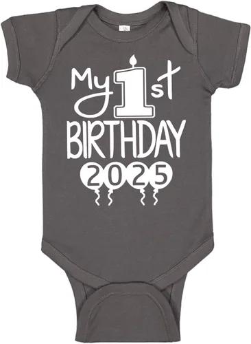 Vista 38 de Reaxion Traje de cuerpo entero hecho a mano para bebé niño y niña, mi primer cumpleaños 2024
