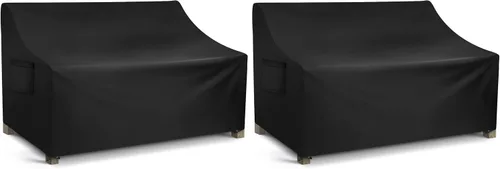 Vista 9 de WLEAFJ Funda impermeable para sofá de patio, funda de sofá biplaza para exteriores, funda resistente para sofá al aire libre, fundas grandes
