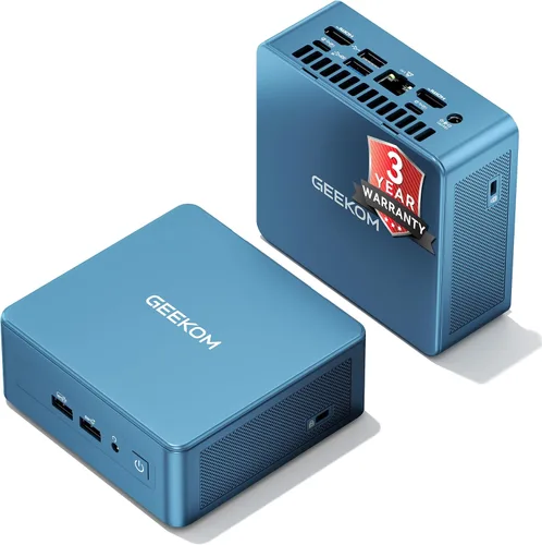 Vista 13 de GEEKOM IT13 MAX AI Mini PC, Intel Ultra 9 185H (65W), DDR5 16GB 1TB SSD Negro