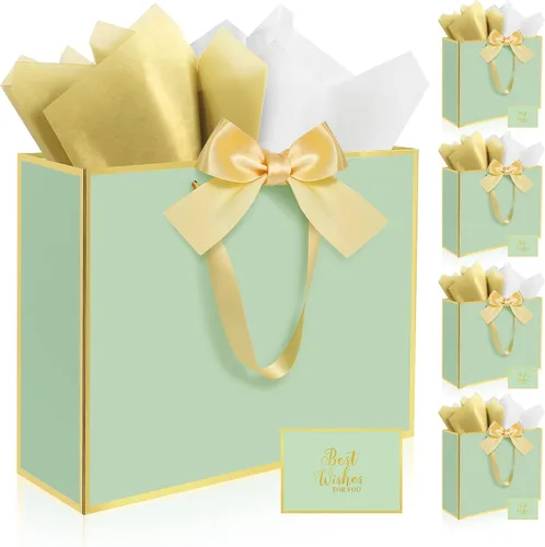 Vista 19 de Ethhqu Bolsas de regalo grandes con asas